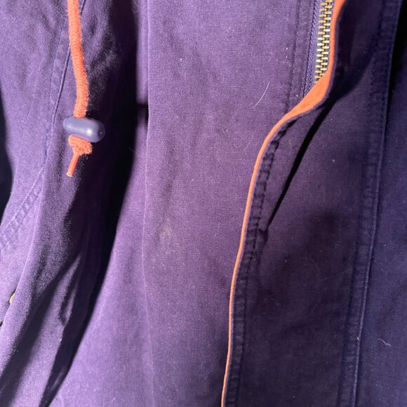 Vintage Timberland Men's Purple Orange Cotton Jacket Utility Parka Outdoors XL - Picture 5 of 10